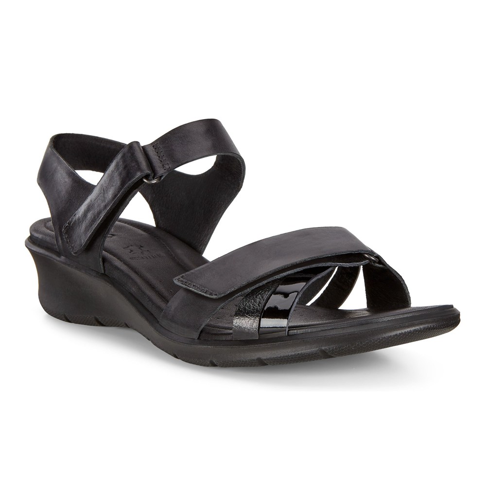 Sandalias Mujer - ECCO Felicia Adjustable Strap - Negros - MTU813270